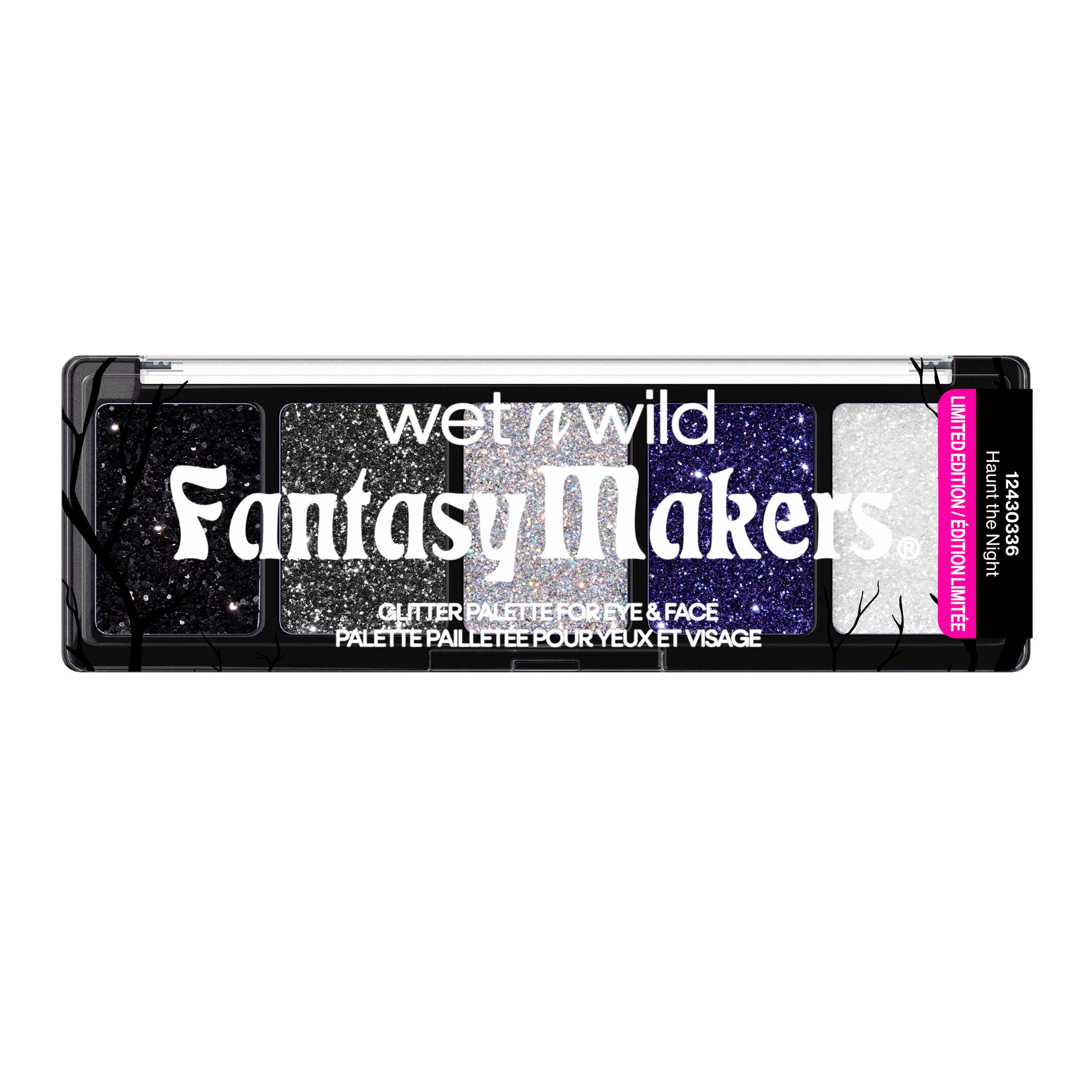 Wet N Wild Fantasy Makers Glitter Palette For Face in Haunt the Night - 0.17 oz.
