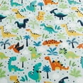 thumbnail image 5 of Chezmoi Collection 3-Piece Kids Multi-Color Dinosaurs Microfiber Comforter Set, Twin, 5 of 9