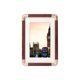 thumbnail image 2 of Decoración del hogar, decoración de habitaciones, decoración de paredes Marco de fotos de plástico con imitación de cobre y textura de madera maciza, decoración de mesa y marco de fotos, marco de foto, 2 of 6
