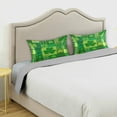thumbnail image 3 of GZHJMY St. Patrick's Day Queen Satin Pillowcase St. Patrick's Day Plaid Shamrock Clover Leaves Green Pillow Case Cover Home Bedding Smoothy Ultra Soft Pillow Cover Bedding Deco Home Decor, 3 of 7