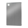 thumbnail image 2 of Stainless Steel Double-Sided Chopping Board | Kitchen Cutting Board for Meat, Vegetables & Fruit | Durable & Knife-Friendly | Non-Porous & Easy to Clean | Includes Hanging Hole (1-Piece), 2 of 3