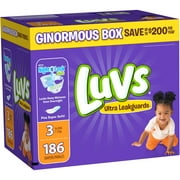Luvs Ultra Leakguards Diapers, Size 3, 120 Diapers