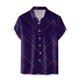 thumbnail image 1 of Camisas Hombre Vestir Camisa de manga corta con solapa y hebilla de bolsillo con impresión digital 3D para hombre (Black, 3XL), 1 of 2