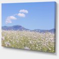 thumbnail image 2 of Chamomiles with Hills on Background - Large Flower Canvas Art Print, 2 of 3