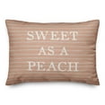 thumbnail image 2 of Creative Products Pretty Sweet Peach Pillow 20 x 14 Spun Poly Pillow, 2 of 3