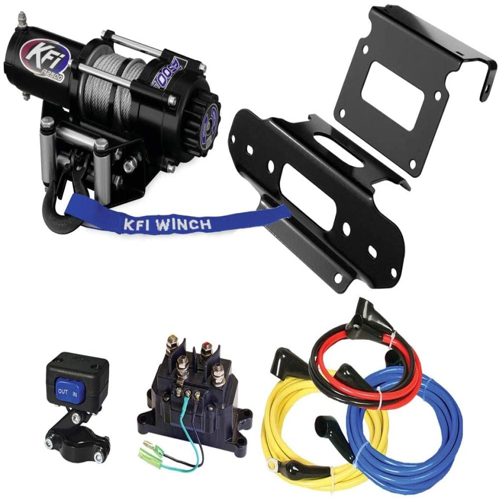 Kfi Combo Kit A2000 Winch Winch Mount Fits 2007 2013 Trx420 Te Trx420 Tm Rancher 420 2x4 Walmart Com