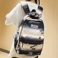 thumbnail image 4 of 1pc Simple Letter Pattern Backpack, Korean Version Large Capacity Computer Backpack, Gradient Color Backpack Casual Women's Men's Bag, 4 of 5