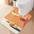 thumbnail image 2 of Yayeee Bath Rug for Bathroom Floor Non Slip Rectangle Fluffy Soft Absorbent Mat, 16"x24", Orange Glasses, 2 of 7