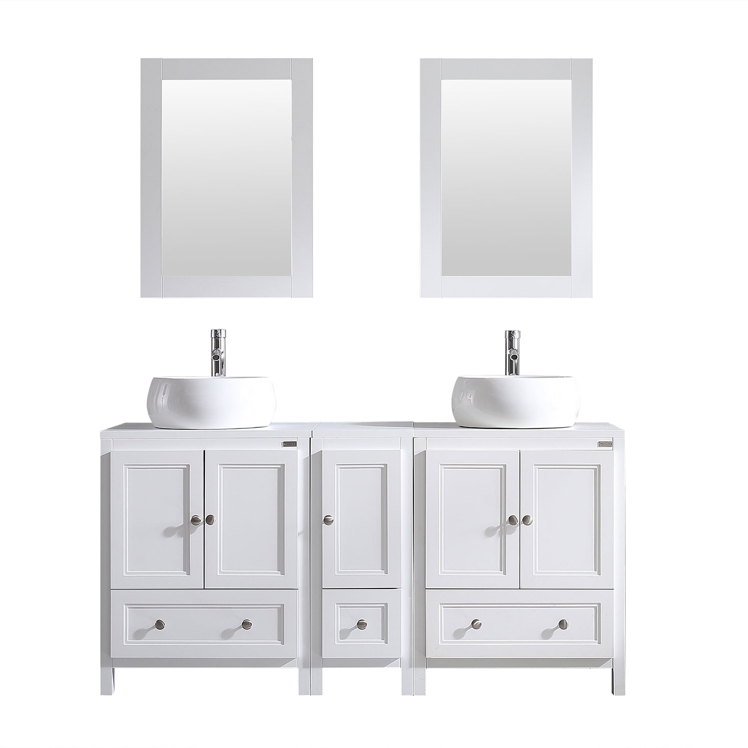 White Bathroom Vanity Cabinet, White Bathroom Vanity Set With Mirror