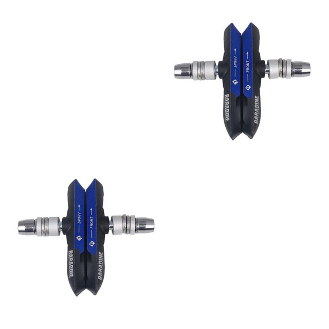 Sonducket 1 par de pastillas de freno silenciosas para bicicleta de montaña y carretera, soporte de freno en V para freno de bicicleta MTB, Type1 NO1