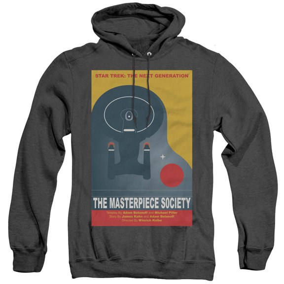 Star Trek Tng Season 5 Episode 13 Adult Heather Hoodie Sweatshirt Black