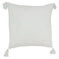thumbnail image 2 of Saro Lifestyle Winter Whimsy Snowflake Tasseled Down Filled Throw Pillow, 2 of 2