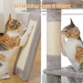 thumbnail image 3 of PAWZ Road 36" Cat Tree for Indoor Cats with Cat Condo Scratch Posts Cozy Hammock and Scratch Ladder, Gray, 3 of 10