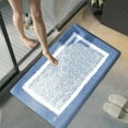 thumbnail image 4 of Bath Mat Non Slip Small Dark Gray Absorbent Soft Microfiber Rug for Bathroom, Washable, 16x24 Carpet for Shower and Vanity, 4 of 6