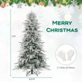 thumbnail image 3 of Costway 7 FT Artificial Christmas Tree with 820 PE PVC Branch Tips & 340 LED Lights, 3 of 10