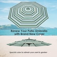 thumbnail image 4 of Yescom 9 Ft 3-Tier Patio Umbrella Replacement Canopy Market Table Top Backyard Deck, 4 of 11