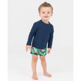 thumbnail image 2 of Rash Guard Rugged Butts azul marino de manga larga UPF 50+ 3-6M, 2 of 3