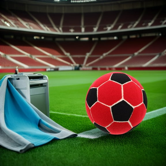 PTOOTP Soft Inflatable Football with Sticky Technology for Portable Soccer Training