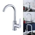 thumbnail image 3 of Grifo de baño, grifo de un orificio, mezclador de agua giratorio multiusos, grifo de agua de cocina, grifo de fdero Curva grande Macarena Grifo de la cocina, 3 of 8