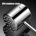 thumbnail image 7 of Harlier Meat Tenderizer Tool, 304 Stainless Steel Kitchen Meat Mallet, Premium Heavy Duty Meat Pounder Flattener, Dual-Side Meat Hammer With Comfortable Grip for Steak Chicken, 0.9lb, 7 of 7