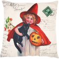 thumbnail image 3 of Juego de 4 fundas de almohada decorativas para Halloween con forma de calabaza para niña, funda de cojín para sofá de 18 x 18 pulgadas, decoración de Halloween, decoración para interiores y exteriores, 3 of 5