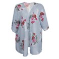 thumbnail image 2 of Verano Florales Gasa Cardigan Kimono Beachwear Cubrir Arriba - Gris, XL Gray XL Sunnimix mujeres del kimono de la gasa, 2 of 8