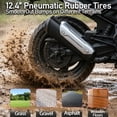 thumbnail image 6 of Licensed BMW G310 24V Electric Ride On Motorcycle for Kids with Inflatable Rubber Tires & Training Wheels, Quiet Brushless Driven Motors, Up to 12.5 mph, PU Leather Seat, Rear Braking, Black, 6 of 7