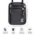 thumbnail image 2 of Zero Grid Neck Wallet w/RFID Blocking- Concealed Travel Pouch & Passport Holder (Shadow), 2 of 6