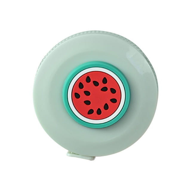 Agiferg 1.5M Tape Measure Inch Cm Round Tape Automatic Retractable Soft Colorful Ruler Cartoon Fruit Automatic Telescopic Measuring Tape Measuring Body Circumference