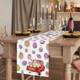thumbnail image 2 of Table Runners 72 Inches Long Dress Scarves, Easter Eggs Farmhouse Kitchen Table Runner, Coffee Tablerunners, Spring Watercolor Bunny Daisy Red Truck 18x72 Inch, 2 of 9