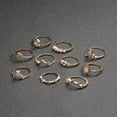 thumbnail image 6 of Dosaele 10PCS Knuckle Stacking Rings Boho Vintage Stackable Gold Silver Midi Rings Set, 6 of 6