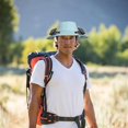thumbnail image 2 of erfcxs Outdoor Wide Brim Sun Hat With Solar Fan Wide Brim Solar Fan Outdoor Fishing Hat Solar USB Charging Solar Fan Hat Outdoor Wide Brim Sun Hat Solar Fan Hat (A), 2 of 4