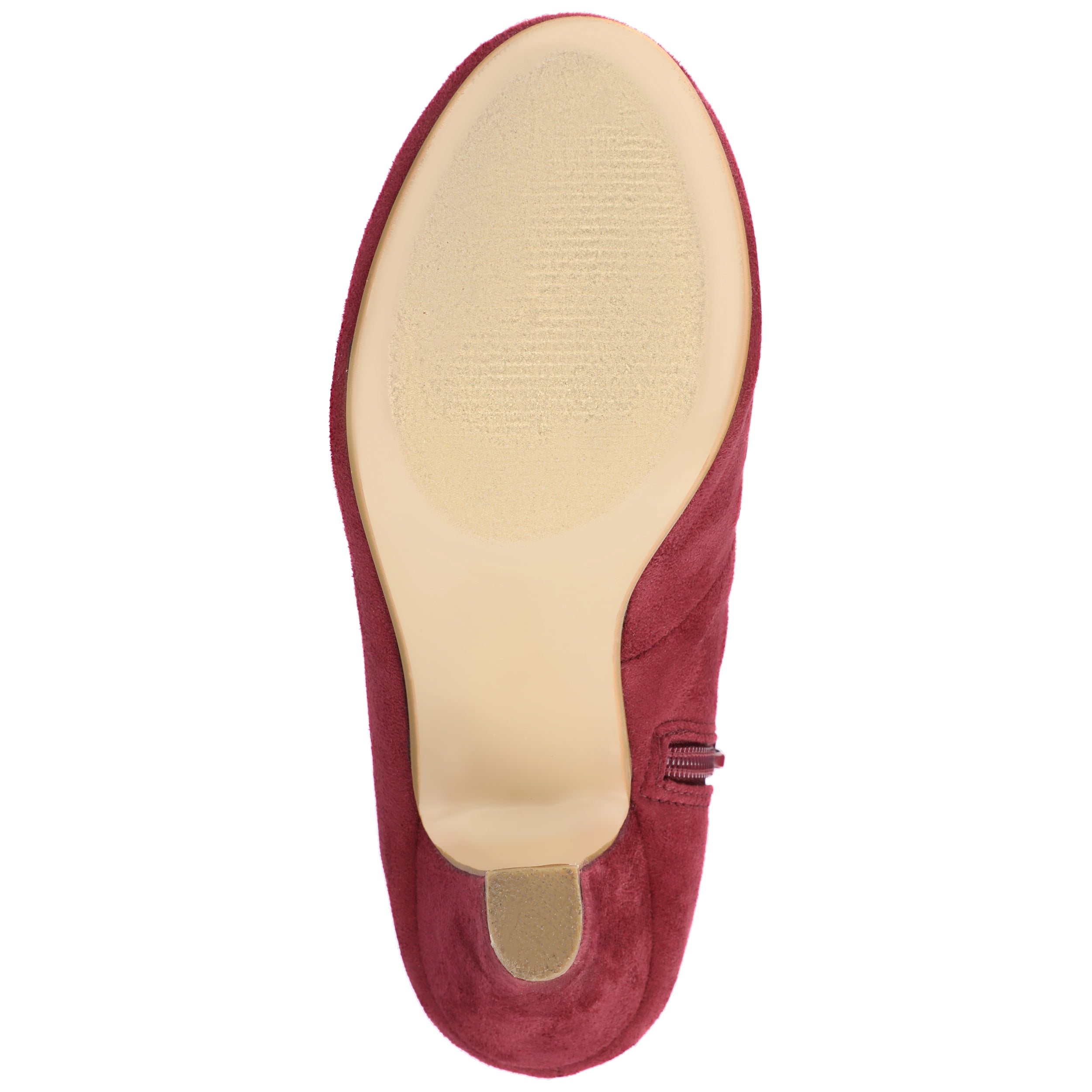 Journee Womens Piper Inside Zip Block Heel Booties, Widths Available