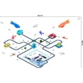 thumbnail image 3 of THE CITY - Vinyl Home Art Removable Multicolored Sticker Isometric Airport Design Adhesive Wall Decal Sheet - Stick And Peel DIY Airport Scene Decoration Repositionable Vinyl Wall Decal 29.2" x 29.6", 3 of 3