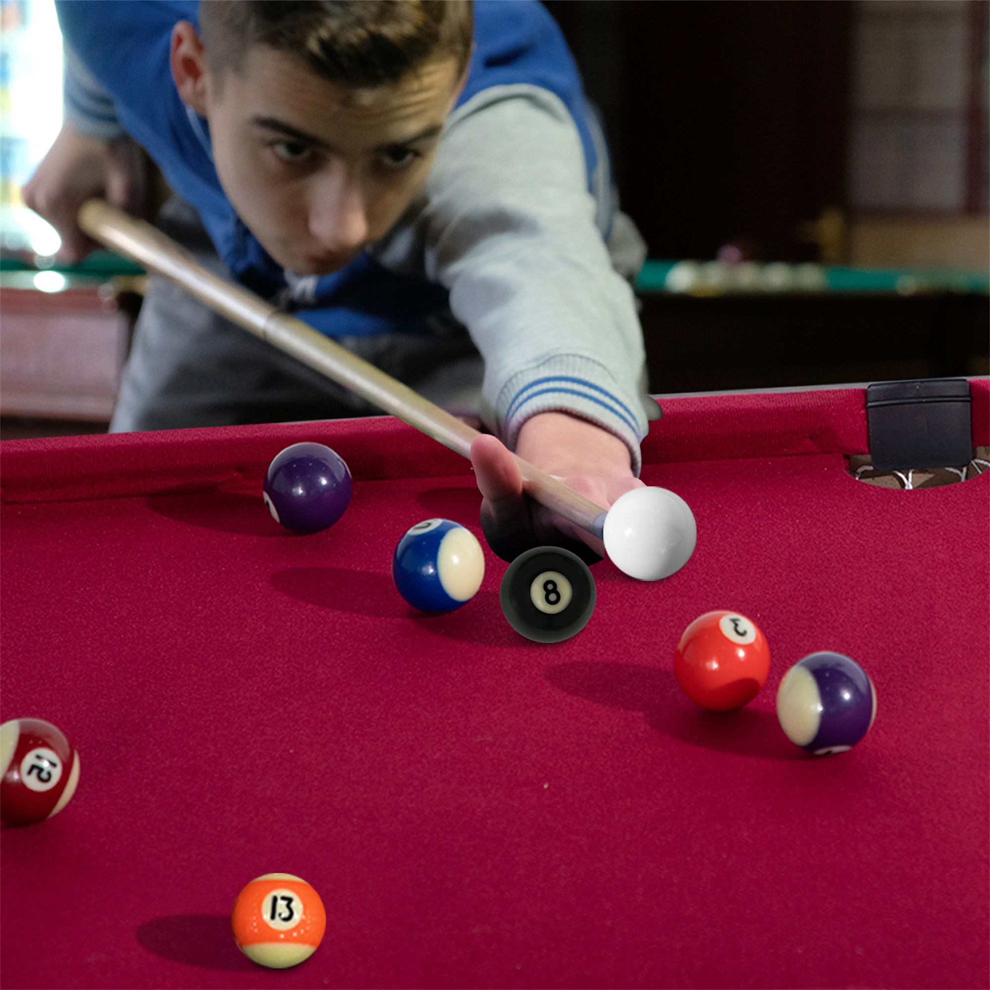 Raychee Pool Table Red RayChee 48in Portable Pool Table, Folding Billiard Thailand | Ubuy