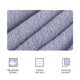 thumbnail image 5 of Toalla Facial de Algodón, Suave y Absorbente, Delicada con La Piel, de Secado Rápido, para Limpieza Del Hogar, Multiusos, Blanca, Verde, Azul Marino y Morada, 74 X 34 Cm., 5 of 6
