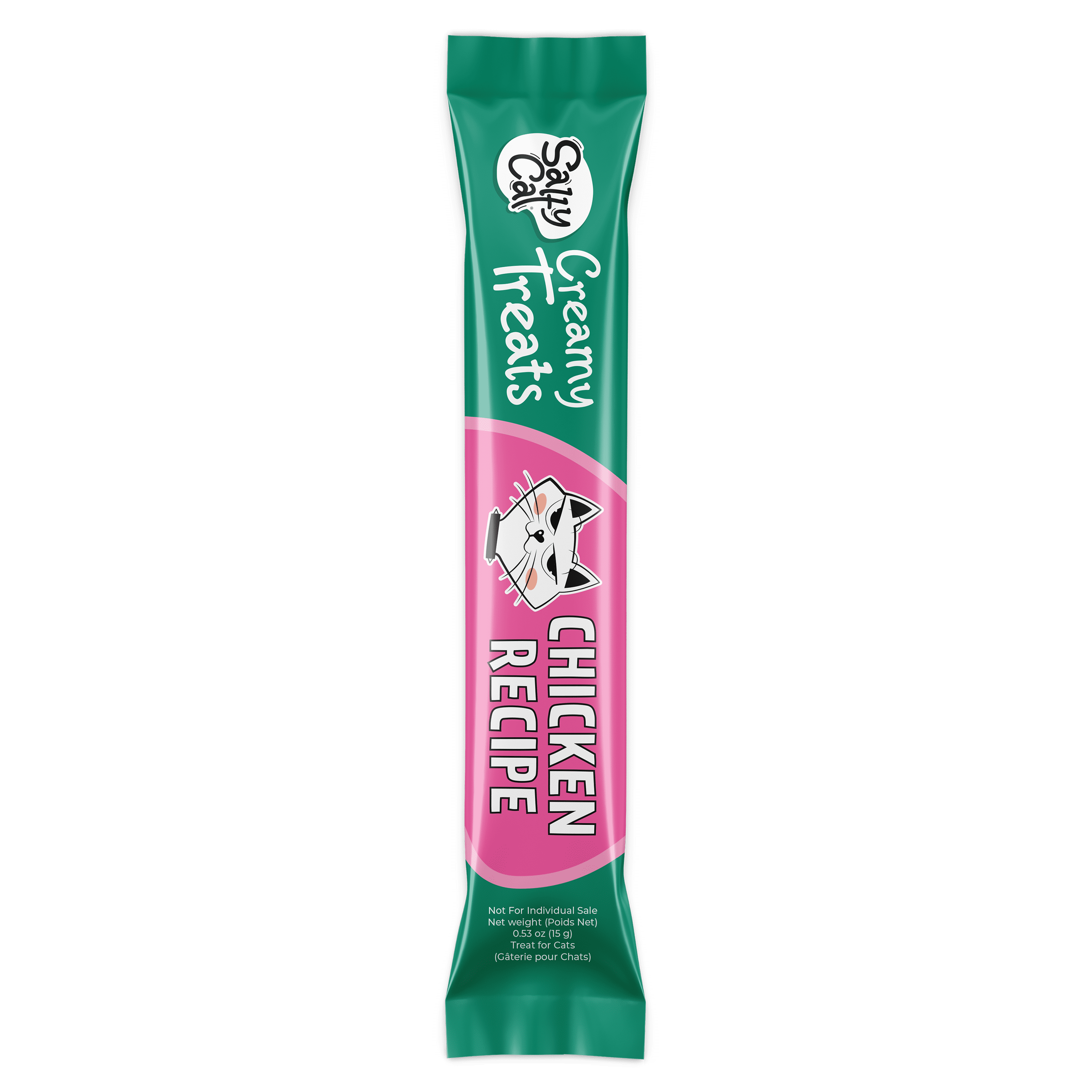 (12 pack) Salty Cat Purée All Day Everyday Tube Treat - Variety Pack - 3 Pack (pouch)