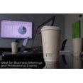 thumbnail image 4 of Certified Compostable Coffee Cups by Living Balance | 12oz - 100 cups with Compostable Lids, Stirrers, and Integrated Sleeves, 4 of 9