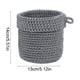 thumbnail image 3 of Storage Basket Hanging Organizer Bedside Desktop Cottons Thread Storage Basket Handmade Woven Fabric Wall Mounted Storage Bin, 3 of 6