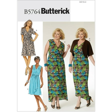 - Butterick Pattern Women's Shrug, Dress and Belt, KK (26W, 28W, 30W, 32W)