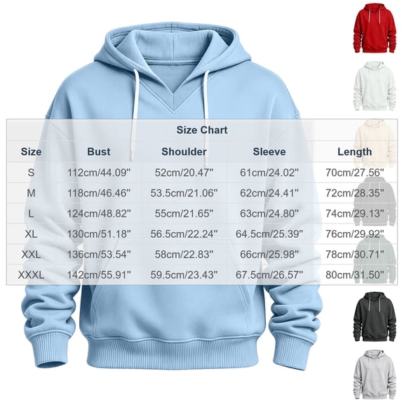 Qiyinn Men's Oversized Hoodie | Relaxed Fit Long Sleeve Sweatshirt with Drawstring Hood for Streetwear