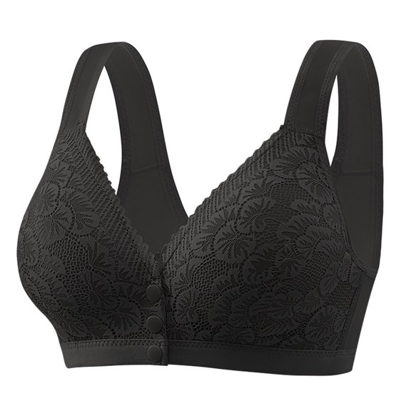 Tumotour Front Button Bra For Women Without Steel Rings Style Push Up Bra Adjustable Underwear High Elasticity Everyday Bra