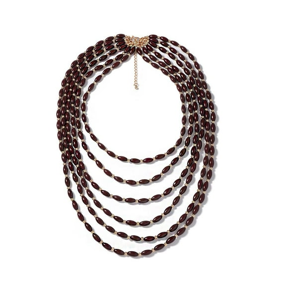 Vintage Handmade Beaded Long Necklaces for Women Multi-layer Choker Necklace Jewelry Boho Style Collar Accessories