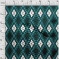 thumbnail image 2 of oneOone Cotton Cambric Dark Teal Green Fabric Argyle Check Sewing Material Print Fabric By The Yard 56 Inches Wide, 2 of 4
