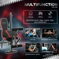 thumbnail image 4 of Soozier Banc de Poids avec Support pour Haltères, Banc de Musculation Réglable à Fonctions Multiples et Robuste avec Curl Prédicateur, Développeur de Jambes, 4 of 9