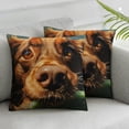 thumbnail image 3 of nygtbtfer Funny Swimming Dog Print Throw Pillow Covers Soft Corduroy Pillowcase Decorative Cushion Cover Modern Square Cushion Cases for Living Room Bed Sofa Bedroom Pillow Included White, 3 of 7