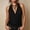 Black, variant on Women's Summer Criss Cross Halter Sleeveless Wrap Front Backless Cami Crop Top Clubbing Earthy Yellow S