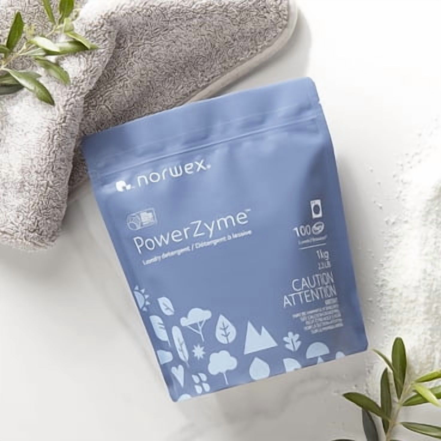 Norwex PowerZyme Laundry Powder Detergent New Formula 2.2 lb 1 kg