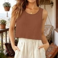 thumbnail image 2 of Women 2 Piece Linen Jumpsuit Matching Set Casual Summer Beach Vacation Outfit, 2 of 8