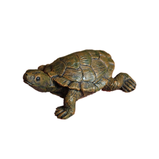 Tortuga de simulación de tortuga, tortuga de resina, micropaisaje, decoración de tortuga, decoración de jardín, decoración de césped, paisajismo de peceras